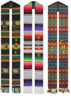 Blue Yellow Red Sash - Sarape Sashes