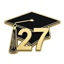 Enamel 2027 Graduation Pin